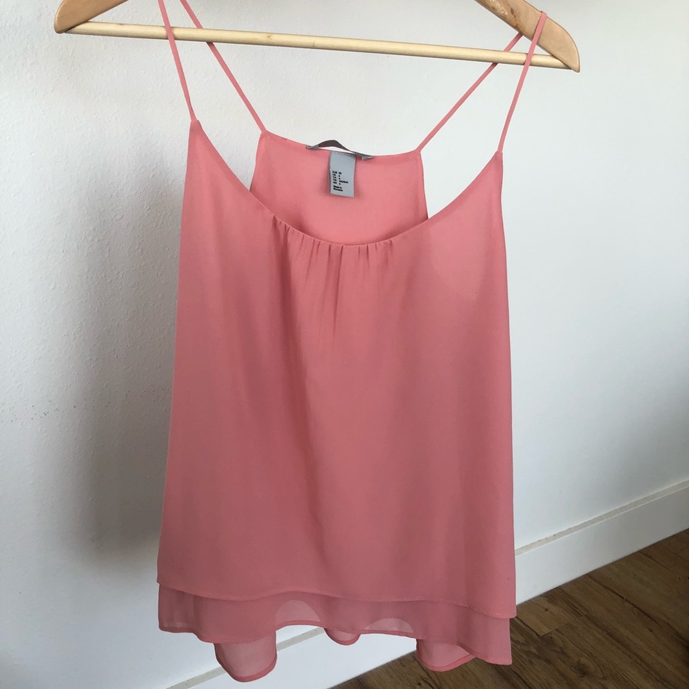 H & M pink tank top